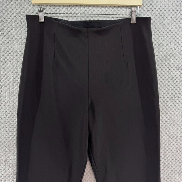 Equestrian Pants Women XL Brown Rib Knit High Rise PullOn Elastic Waist Comfy - Picture 3 of 13